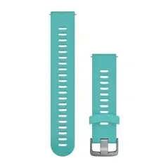 Garmin Quick Release Aqua Silicone Band with Stainless Steel Hardware (20 mm)