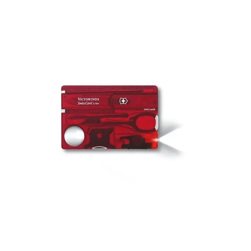Victorinox SwissCard Lite Red Trasparent