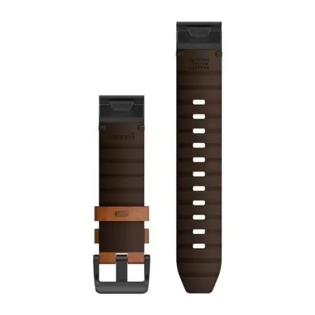 Garmin QuickFit 22 Chestnut Leather Band - 18 άτοκες δόσεις