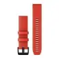 Garmin QuickFit 22 Laser  Red Silicone Bands