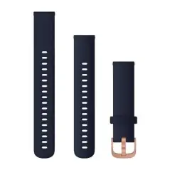 Garmin Quick Release Navy Band with Rose Gold Hardware  (18 mm)