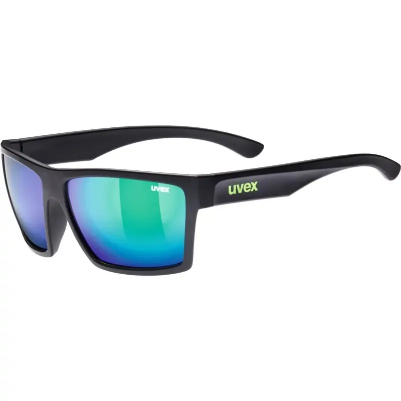 Uvex LGL 29 Black Mat Mirror Green