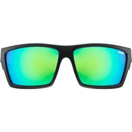 Uvex LGL 29 Black Mat Mirror Green