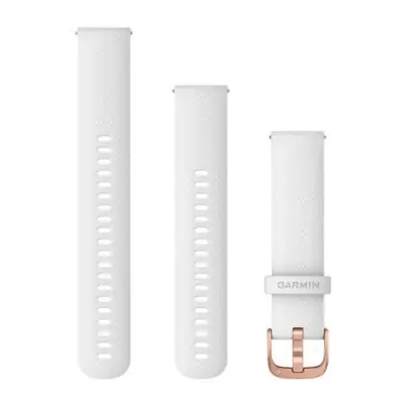 Garmin Quick Release White with Rose Gold Band (20 mm)