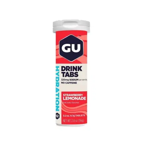 GU Hydration Strawberry-Lemonade Drink - 12 Tablets
