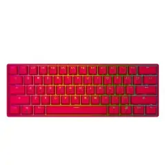 HK Gaming - GK61 US Layout - ( Red, Gateron Optical Brown)