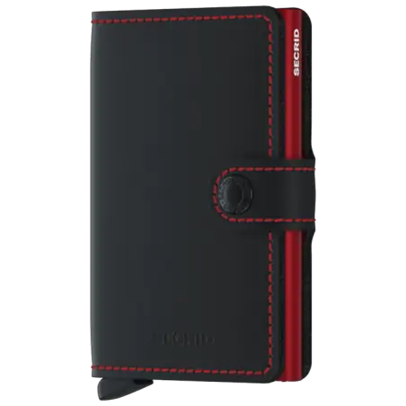Secrid Miniwallet Matte Black & Red