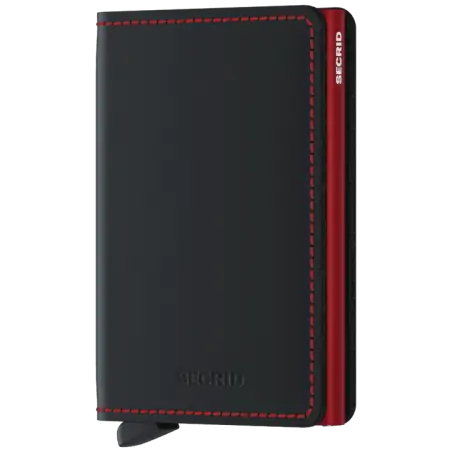 Secrid Slimwallet Matte Black & Red