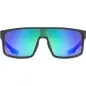 Uvex LGL 51 Black Mat Mirror Green