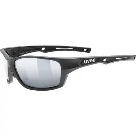 UVEX Sportstyle 232 P Black Mat Mirror Silver