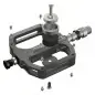 Magped Sport 2 200N Magnetic Pedals Gray - 6 interest free installments Magped Sport 2 200N Magnetic Pedals Gray - 6 interest free installments