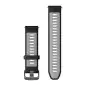 Garmin Watch Band Black/Powder Gray 22 For Forerunner 965