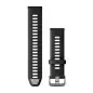 Garmin Watch Band Black/Powder Gray 22 For Forerunner 265