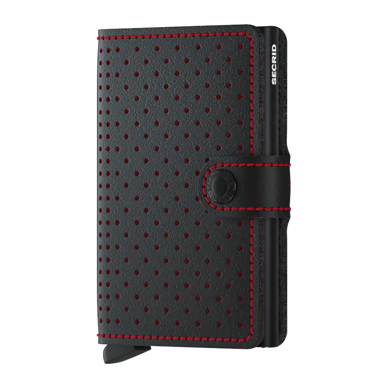Secrid Miniwallet Perforated Black-Red