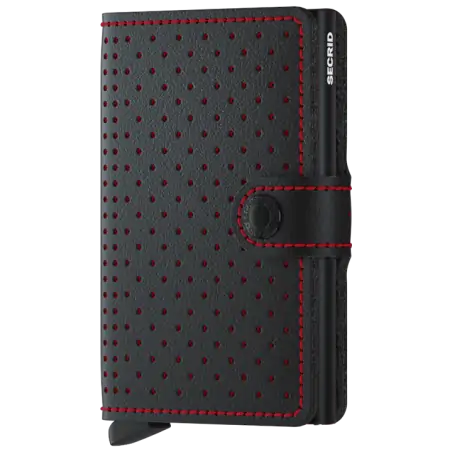 Secrid Miniwallet Perforated Black-Red