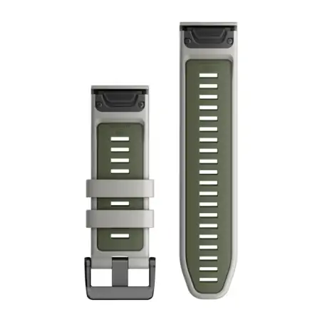 Garmin QuickFit 26 Fog Grey/Moss Silicone Band