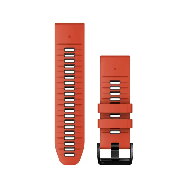 Garmin QuickFit 26 Flame Red/Graphite Silicone Band