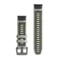 Garmin QuickFit 22 Fog Gray/Moss Silicone Band