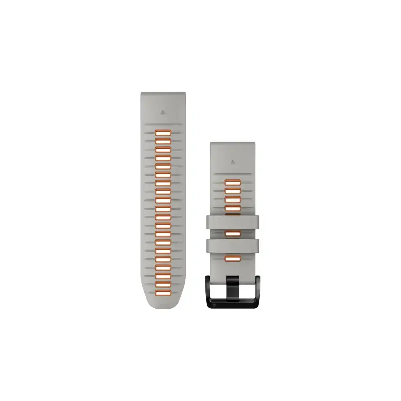 Garmin QuickFit 26 Fog Grey/Ember Orange Silicone Band