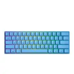 HK Gaming - GK61 US Layout - ( Blue , Gateron Black )