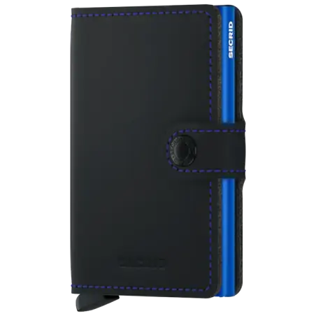Secrid Miniwallet Matte Black & Blue