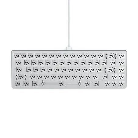 Glorious GMMK2 Modular Mechanical Keyboard Compact 65% Barebones Edition White - 6 άτοκες δόσεις
