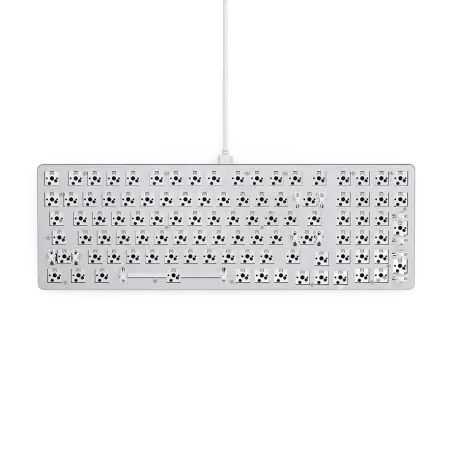 Glorious GMMK2 Modular Mechanical Keyboard Full Size 96% Barebones Edition US Ansi White - 6 άτοκες δόσεις