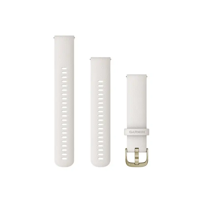 Garmin Quick Release Bands (20 mm) White with Rose Gold Hardware Garmin Quick Release Bands (20 mm) White with Rose Gold Hardware