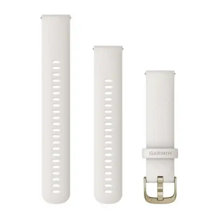 Garmin Quick Release Bands (20 mm) White with Rose Gold Hardware