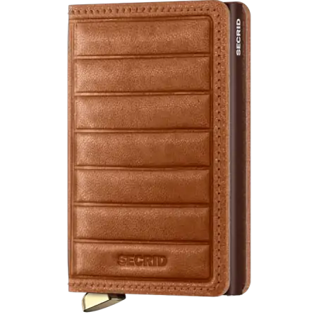 Secrid Premium Slimwallet Emboss Lines Cognac