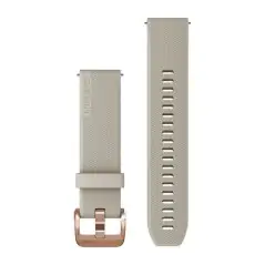 Garmin Quick Release Bands (20 mm) Light Sand with Rose Gold Hardware
