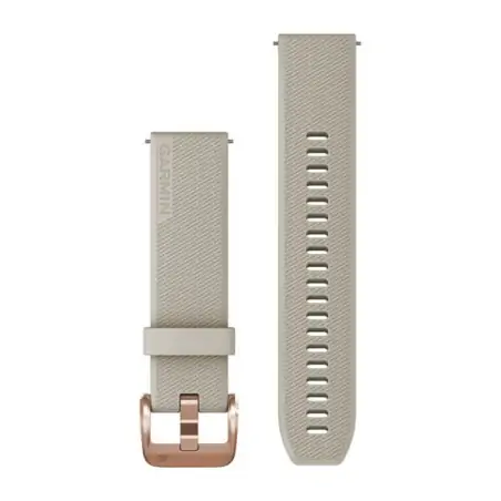 Garmin Quick Release Bands (20 mm) Light Sand with Rose Gold Hardware