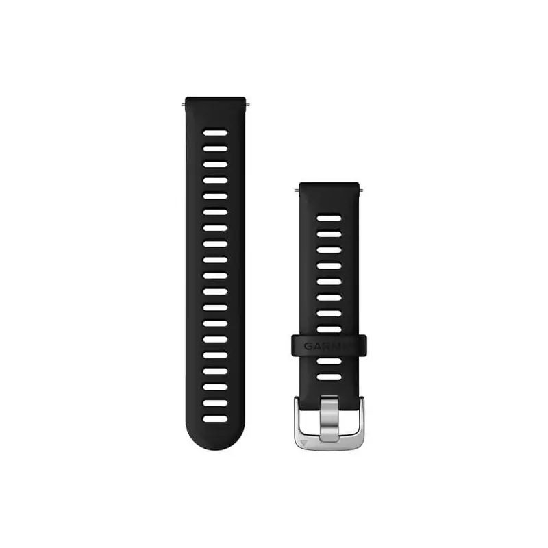 Garmin Quick Release 18 Band Black With Silver Garmin Quick Release 18 Band Black With Silver