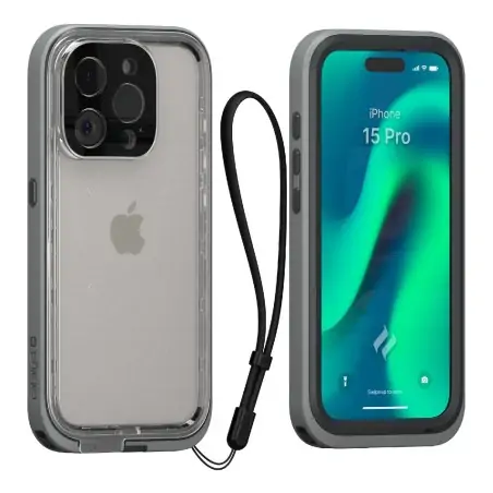 Catalyst Total Protection Case for iPhone 15 Pro Titanium Gray
