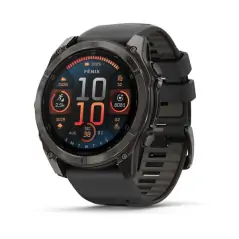 Garmin Fenix 8 51mm AMOLED Carbon Gray DLC Sapphire Titanium with Black/Pebble Gray - 24 άτοκες δόσεις