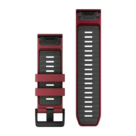 Garmin QuickFit 26 Silicone Band Marsala with Graphite