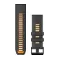 Garmin QuickFit 26 Silicone Band Graphite with Spark Orange