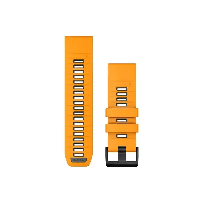 Garmin QuickFit 26 Silicone Band Spark Orange with Gray
