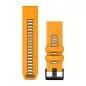Garmin QuickFit 26 Silicone Band Spark Orange with Gray