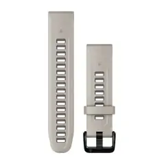Garmin QuickFit 20 Silicone Band Fog Gray with Dark Sand