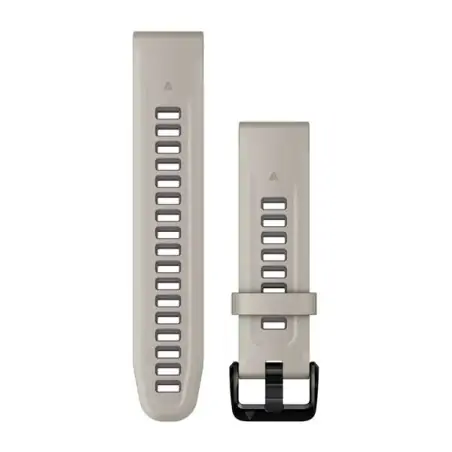 Garmin QuickFit 20 Silicone Band Fog Gray with Dark Sand