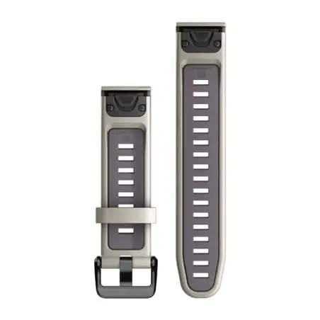 Garmin QuickFit 20 Silicone Band Fog Gray with Dark Sand