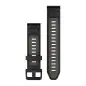 Garmin QuickFit 20 Silicone Band Black with Pebble Gray Garmin QuickFit 20 Silicone Band Black with Pebble Gray