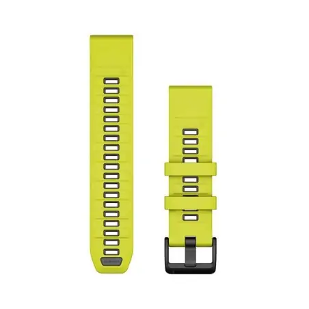 Garmin QuickFit 22 Silicone Band Amp Yellow with Graphite
