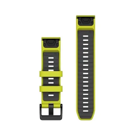 Garmin QuickFit 22 Silicone Band Amp Yellow with Graphite
