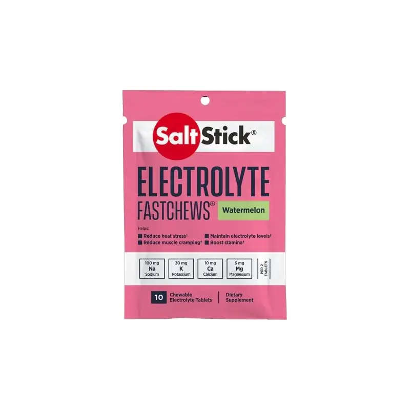 Fastchews Electrolyte Saltsticks Watermelon (10 tablets) Fastchews Electrolyte Saltsticks Watermelon (10 tablets)