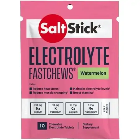 Fastchews Electrolyte Saltsticks Watermelon (10 tablets)