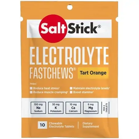 Fastchews Electrolyte Saltsticks Tart Orange (10 tablets)
