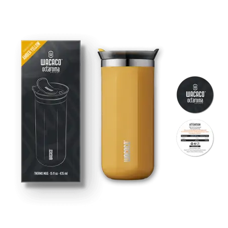 Wacaco Octaroma Grande Travel Mug 435ml Yellow