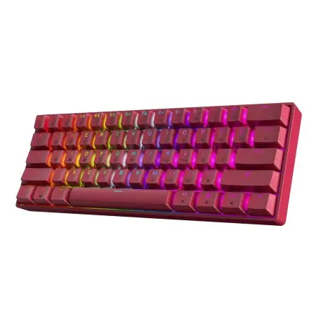 HK Gaming GK61 Red Gateron Brown